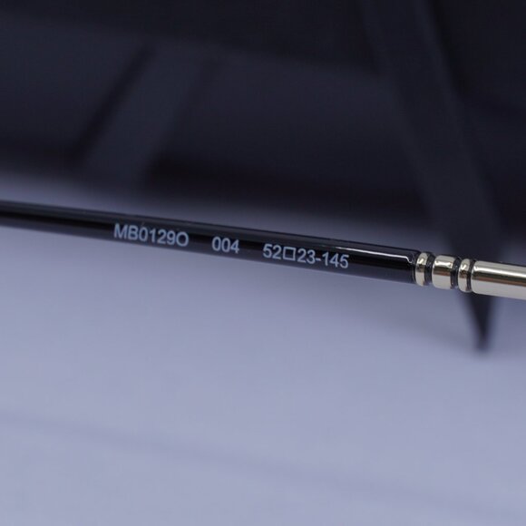 Montblanc MB0129O 004 Aviator Eyeglasses 52mm – Gold - Picture 10 of 12